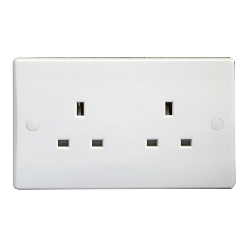 UWM 2 gang 13A unswitched socket outlet SBIDPro